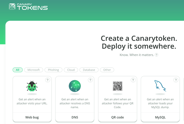 Hands-on with Canary Tokens