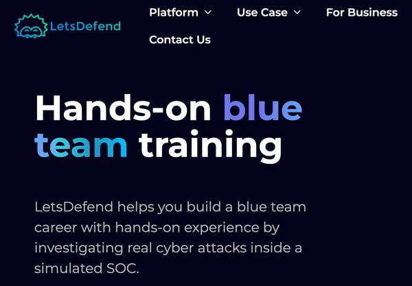 LetsDefend training