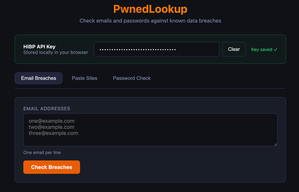 PwnedLookup Tool